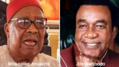 Mbazuluike Amaechi na Jim Nwobodo