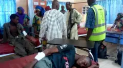Inside hospital wia victims dey receive treatment