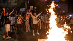 متظاهرون إسرائيليون