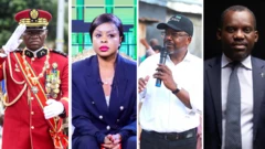 leading candidates in the Gabonese election