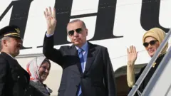رجب طیب اردوغان و همسرش