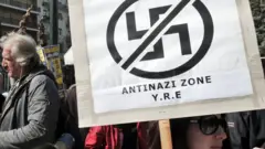 Protestas antiracistas en Atenas.