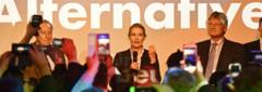 Die AfD-Kandidaten Alexander Gauland und Alice Weidel feiern Wahlerfolg