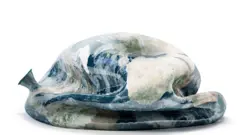 Globo terráqueo desinflado