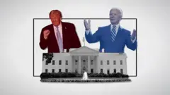 美國總統特朗普與總統候選人拜登