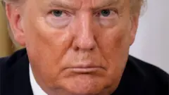 Primer plano de Donald Trump