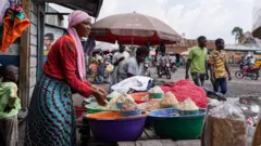 Une commerçante du marché de Rutshuru
