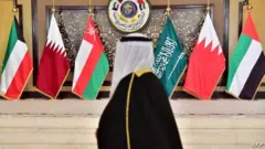 أعلام الدول الأعضاء بمجلس التعاون الخليجي