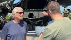 Ричард Брэнсон в Гостомеле