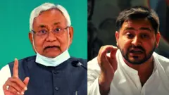 नीतीश कुमार और तेजस्वी यादव