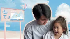 上海美術老師力賽與女兒