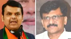 देवेंद्र फडणवीस आणि संजय राऊत