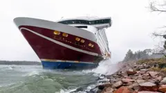 ip aground at finland coast