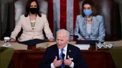 Biden em discurso no Congresso para marcar seus 100 primeiros dias no cargo