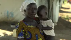 afrikalı mülteci bir kadın