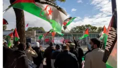 Mudaharaaddo ka socda qunsuliyadda Morooko ee Sevilla