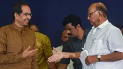 उद्धव ठाकरे आणि शरद पवार