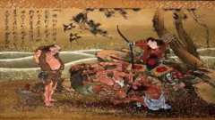 تصوير يعكس جانباً من الحياة في زمن الساموراي.