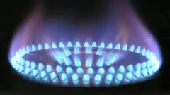 Gás de cozinha queimando