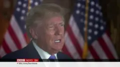 ဒေါ်နယ်ထရမ့် အမှုရင်ဆိုင်ဖို့အတွက် နယူးယောက် ရောက်လာ