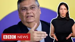 Flavio Dino e repórter Mariana Schreiber