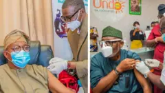 Gomina Gboyega Oyetola ati Rotimi Akeredolu