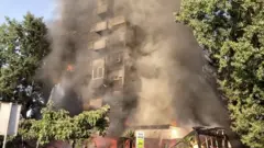Požar na Novom Beogradu