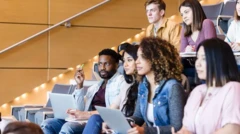 Foto of students in lecture room 