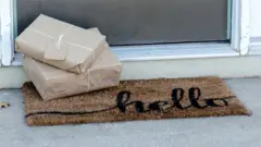Packages on doorstep