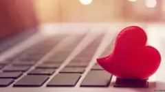 Teclado con un corazón