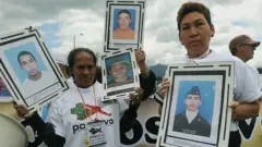 Una protesta por los "falsos positivos"