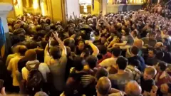 Protesters clash with police outside Georgia's parliament