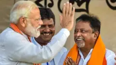 प्रधानमंत्री मोदी के साथ मुकुल राय