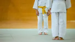 File foto of a judo class