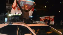 Протестующие в Минске