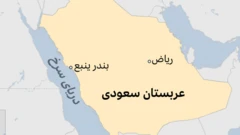 نقشه عربستان سعودی
