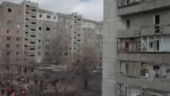 Макеевка после обстрела.