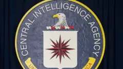 The seal of the Central Intelligence Agency (CIA) is seen at CIA Headquarters in Langley, Virginia, April 13, 2016