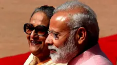 શેખ હસીના અને નરેન્દ્ર મોદી