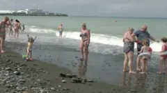 Beach holiday at the Black Sea