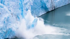 Colapaso de hielo en la Antártica