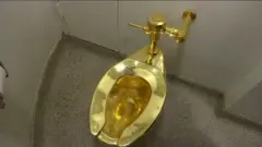Picture of golden toilet