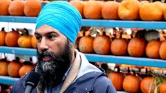 (ਐਨਡੀਪੀ) ਦੀ ਅਗਵਾਈ ਜਗਮੀਤ ਸਿੰਘ ਕਰ ਰਹੇ ਹਨ।