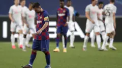 رد فعل ليونيل ميسي عقب انتهاء المباراة