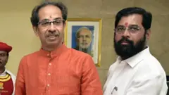 उद्धव ठाकरे, एकनाथ शिंदे