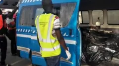 Rescue agency dey scene of accident