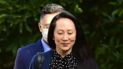 9月24日，孟晚舟離開溫哥華住宅