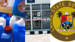 Aworan ayẹyẹ naa, gbọngan ti wọn ti pa ataworan idanimọ ijọba ipinlẹ Eko