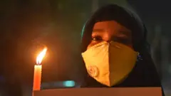 हाथरस की घटना के ख़िलाफ़ विरोध-प्रदर्शन