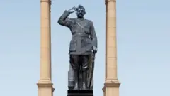 इंडिया गेटवर स्थापन करण्यात येणाऱ्या पुतळ्याचं कल्पनाचित्र